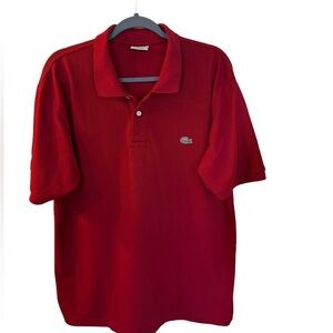 Red Lacoste Polo